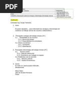 Esquema de redacción para un correo electronico listo para enviar