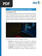 Marco conceptual de la unidad 5. HTML - CSS