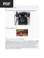 Telephone: "Phone" Redirects Here. For Other Uses, See and