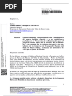 Comunicado de MinTransporte sobre Metro de Medellín