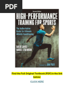 High-Performance Training for Sports 2nd Edition TEXTBOOK