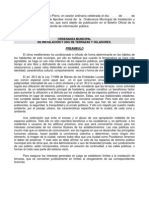 Borrador Ordenanza Reguladora de Instalacion y Uso de Terrazas y Veladores