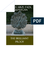 The Brilliant Proof by Mirzá Abu'l Fadl Gulpáygán