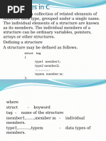 Structures , Pointers and Files in C