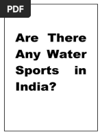 Are There Any Water Sports in India