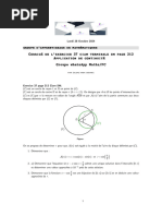 Exercice de mathématiques Terminale C Ciam SM