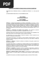 Código de Procedimientos Penales para El Estado de Querétaro