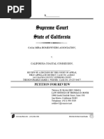 Petition for Review, Casa Mira Homeowners Ass'n v. Cal. Coastal Comm'n, No. S288855 (Cal. Jan. 16, 2025)