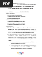 propuestas de para la Reforma de la LJE Justicia de Paz Comunal