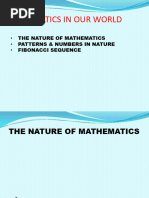 Mathematics in Our World