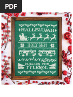 Pass the Tylenol Cross Stitch Pattern