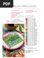 Monet Gardens Cross Stitch Pattern