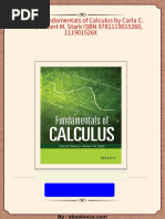 Download ebooks file (Ebook) Fundamentals of Calculus by Carla C. Morris, Robert M. Stark ISBN 9781119015260, 111901526X all chapters