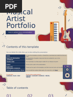 Musical Artist Portfolio by Slidesgo