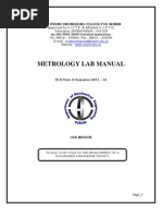 Metrology Lab Manual