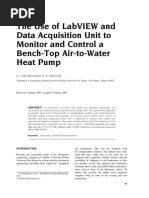 Comp Applic in Engineering - 2008 - Abu‐Mulaweh - The Use of LabVIEW and Data Acquisition Unit to Monitor and Control A