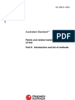 As 1580.0-2004 Paints and Related Materials - Methods of Test - Part 0 Introduction and List of Methods