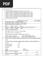 Class XI (CS) Annual Exam