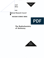 The Radio Chemistry of Antimony - Us AEC