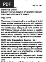 FBI/CIA (G) Surveillance Activities Designed To Establish: MAJIC Initial Organizational Structure-MJ-t