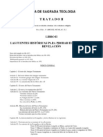 Teología Vol I Tratado II Libro II La Revelación Cristiana - de Fontibus Revelationis