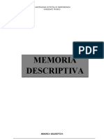 Memoria Descriptiva Lima