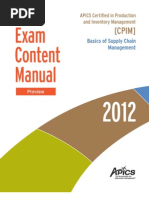 Exam Content Manual: (CPIM)