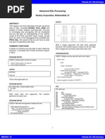 Advanced SQL Processing