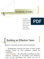 Steinier's Taxonomy of Tasks