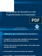 Programas de Incentivos A Les Exportaciones en Guatemala