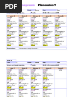 Cronograma 4°