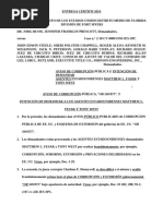 Aviso publicado sobre la corrupción en EE. UU., MATTHEW L. FESAK, TONY WEST