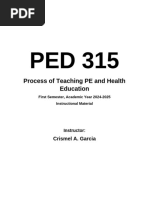 PED 315_INSTRUCTIONAL MATERIALS