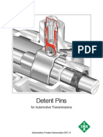 Detent Pin Technology For Gear Shift