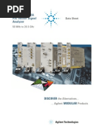 Agilent M9392A PXI Vector Signal Analyzer: Data Sheet