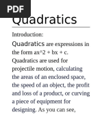 Quadratics