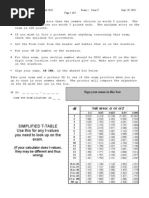 Fall 2010 QMB3250 Exam 1 C