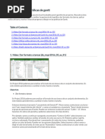 Proyect Course Transcript - Uso y formato de gráficas de gantt