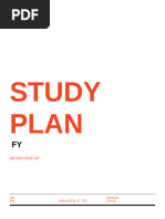 Study Plan