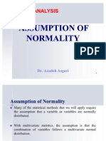 Assumption of Normality Dr. Azadeh Asgari