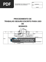 SIG-SSOMA-003-PROCEDIMENTO DE TRABALHO SEGURO PARA O USO DE MÁQUINAS DE LIXAR