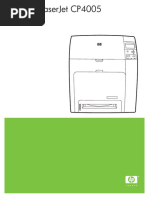 Hp Cp4005 Clj User Manual