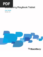 BlackBerry PlayBook Tablet User Guide Version 2.0