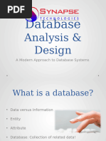 Database Analysis & Design