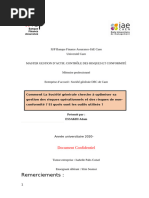 La conformité et la gestion du risque Opérationnel au sein de la société Générale VF