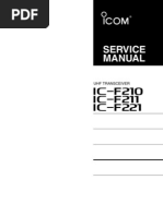 IC-F221 Service Manual