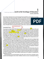 Theory and Research in The Sociology of Education