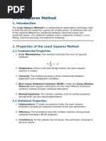 Least Squares Method