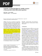 Galerkin–Arnoldi algorithm for stability analysis of time-periodic delay