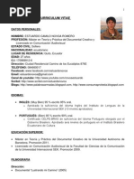 Curriculum Vitae Estuardo Novoa